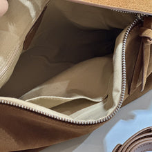 Load image into Gallery viewer, Genuine Leather Crossbody Tote Bag