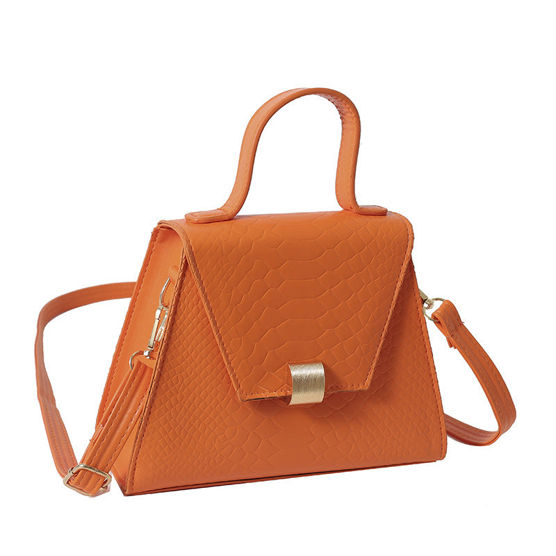 Women's PU Leather Crossbody Shoulder Bag – Casual Square Handbag with Adjustable Strap