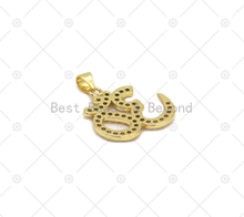 Load image into Gallery viewer, CZ Micro Pave 30 Number Shape Pendant, 18K Gold Filled Number Charm, Necklace Bracelet Charm,Sku#LK554