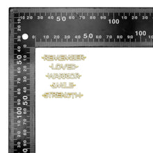 Load image into Gallery viewer, CZ Remember Loved Warrior Smile Strength Connector,SKU#LX710