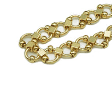 Load image into Gallery viewer, 18K Gold Round Ball Diamond Link Chain by Yard, sku#E550