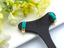 Load image into Gallery viewer, Enamel Gold Hoop Earrings, Sku#J88