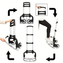 Load image into Gallery viewer, Folding Aluminum Hand Cart &amp; Dolly – 165 lb Capacity | Lightweight &amp; Portable