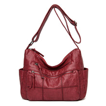 Load image into Gallery viewer, Women's Solid Color Crossbody Shoulder Bag - PU Leather Casual Handbag