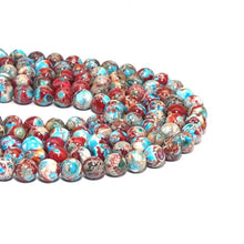 Load image into Gallery viewer, Galaxy Imperial Jasper Round Smooth Beads, 6mm/8mm/10mm, Sku#U1520