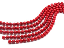 Load image into Gallery viewer, Quality Red Mother of Pearl beads, faceted Red Mop beads, SKU#T115