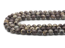 Load image into Gallery viewer, Genuine Brown Ocean Jasper Round Smooth Beads, Sku#U1353