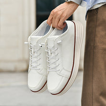 Load image into Gallery viewer, Men's Thermal Fleece-Lined Casual Lace-Up Shoes - Chunky Sole Winter Sneakers