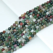 Load image into Gallery viewer, 2mm/3mm/4mm Natural Moss Agate faceted Beads, U2199
