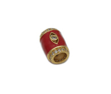 Load image into Gallery viewer, CZ Enamel Evil Eye On Barrel Beads, Sku#N60