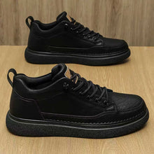 Load image into Gallery viewer, Water-Resistant Non-Slip Black Casual Business Sneakers for Men | Sarah Express