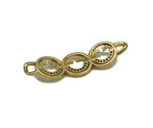 Load image into Gallery viewer, CZ Smiley Face Connector Link Charm, Sku#JL95