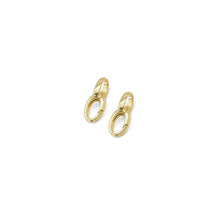 Load image into Gallery viewer, Plain Gold Oval Link Charm Holder/Snap Click Clasp/Chain Link, SKU#Y836