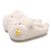 Load image into Gallery viewer, Chubby Bee Bear Slippers - Cute Cartoon Indoor House Shoes for Women &amp; Men