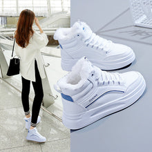 Load image into Gallery viewer, Women's Fleece-Lined High-Top Sneakers | Insulated Casual Winter Shoes