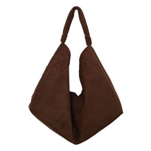 Load image into Gallery viewer, Women's Large-Capacity Suede Shoulder Bag – Casual Everyday Handbag
