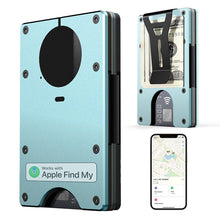 Load image into Gallery viewer, Minimalist AirTag Wallet – Slim Aluminum RFID Blocking Card Holder