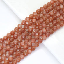 Load image into Gallery viewer, Genuine Golden Sunstone Round Smooth Beads, Sku#U1813