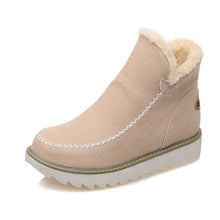 Load image into Gallery viewer, Women's Insulated Cotton Boots Flat Thick-Sole Slip-On Low-Cut Warm Winter Boots