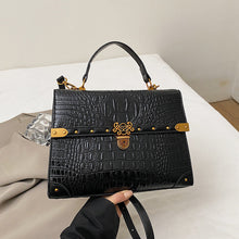 Load image into Gallery viewer, Large-Capacity Women's Handbag – Crocodile Pattern PU Leather Purse