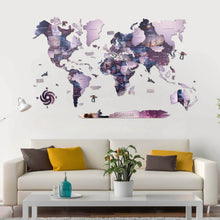 Load image into Gallery viewer, 3D Wooden World Map Sirius