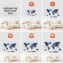Load image into Gallery viewer, 3D Luminous Colored Wooden World Map Space