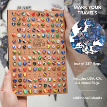 Load image into Gallery viewer, 3D Luminous Colored Wooden World Map Space