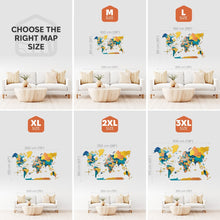 Load image into Gallery viewer, 3D Wooden World Map Indie