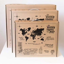 Load image into Gallery viewer, 3D Wooden World Map Volcano