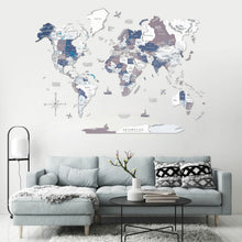 Load image into Gallery viewer, 3D Wooden World Map Cruise