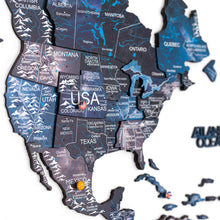 Load image into Gallery viewer, 3D Wooden World Map Space