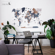 Load image into Gallery viewer, 3D Wooden World Map Mystery