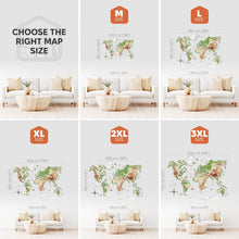 Load image into Gallery viewer, 3D Wooden World Map Physical