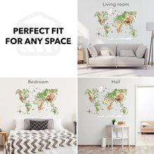 Load image into Gallery viewer, 3D Luminous Colored Wooden World Map Physical