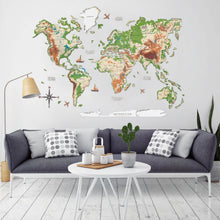 Load image into Gallery viewer, 3D Wooden World Map Physical