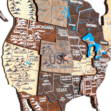 Load image into Gallery viewer, 3D LED Wooden World Map 3.0 Multicolor