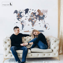 Load image into Gallery viewer, 3D Wooden World Map Mystery