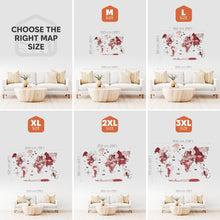 Load image into Gallery viewer, 3D Wooden World Map Volcano