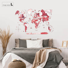 Load image into Gallery viewer, 3D Wooden World Map Volcano