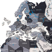 Load image into Gallery viewer, 3D Wooden World Map Nordik