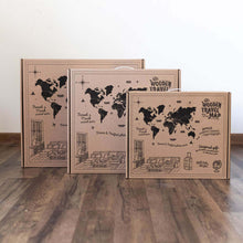Load image into Gallery viewer, 3D Wooden World Map Surface