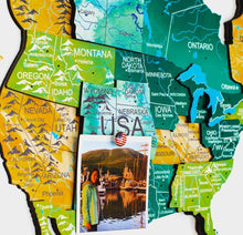 Load image into Gallery viewer, 3D Wooden World Map Surface