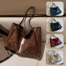 Load image into Gallery viewer, Women's Large Capacity Soft PU Leather Shoulder Bag Retro Casual Handbag