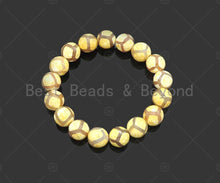 Load image into Gallery viewer, Natural Yellow Tibetan Agate Stretchy Bracelet