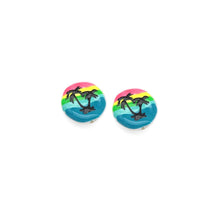 Load image into Gallery viewer, Beach Coconut Tree on Pearl Beads Charm, Y881
