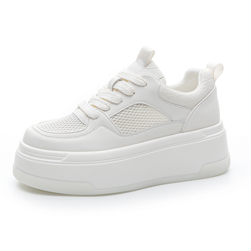 Women's Platform Sneakers - Height Boosting Casual Shoes with Thick Non-Slip Soles