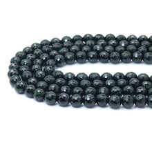 Load image into Gallery viewer, Green Goldstone Round Faceted Beads, Sku#U1790