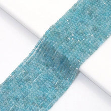 Load image into Gallery viewer, Genuine Blue Apatite Faceted Cube Beads, 2.5mm, Sku#U1543