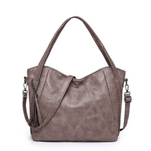 Load image into Gallery viewer, Women's PU Leather Crossbody Tote Bag – Spacious, Minimalist &amp; Versatile