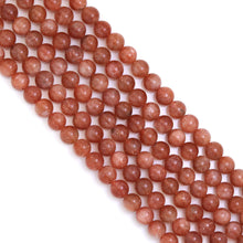 Load image into Gallery viewer, Genuine Golden Sunstone Round Smooth Beads, Sku#U1813